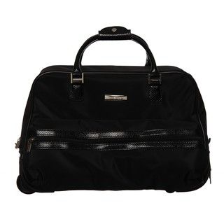 Anne Klein 18 inch Downtown Rolling Bowler Carry on Upright Duffel Bag