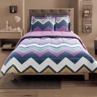 Student Lounge Chevron Wave Stripe Twin XL Bed Comforter