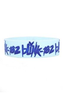 Blink 182 Blue Logo Rubber Bracelet Jewelry