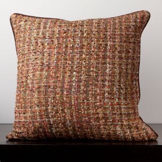Ava Chocolate Tweed 22x22 inch Decorative Down Pillow Today $70.99
