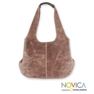 Handcrafted Leather Urban Honey Large Hobo Handbag (Mexico) Today $