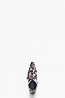 Alexander McQueen Black Lace Print Clutch for women