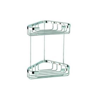 Geesa by Nameeks 185 Medium Double Corner Shower Basket with Visible