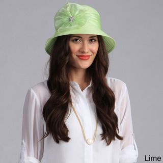 Swan Hat Womens Bucket Crystal Detail Packable/Crushable Hat