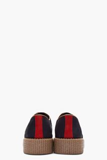 Underground Navy Wulfrun Nubuck Creepers for men