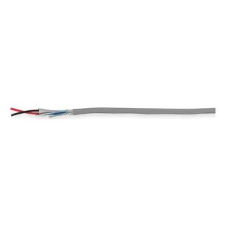 Carol E2052S.30.10 Wire, Shielded, Riser, 14/2, 1000 Ft, Gray