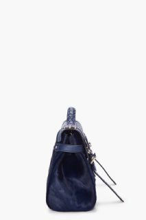 Mulberry Nightshade Hair Calf Travel Bag for women