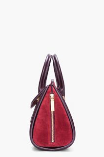 Alexander McQueen Maroon Suede Heroine Tote for women