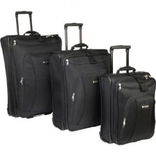 Delsey Helium Alliance 3 Piece Luggage Set (Black