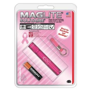 Mag Lite K3AMW6K Flashlight, 1 AAA, Pink, Solitaire