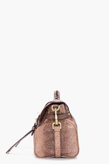 Mulberry Brown Leather Alexa Furry Printed Bag for women