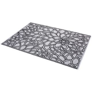 Black and White Indoor/Outdoor Rug (6 x 4) (India)