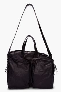 Marsèll Black Three Compartment Bag for men