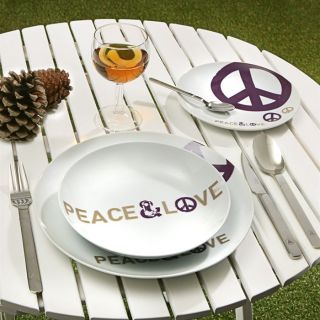 Service de table MYK 18 pièces PEACE & LOVE   Achat / Vente COUVERTS