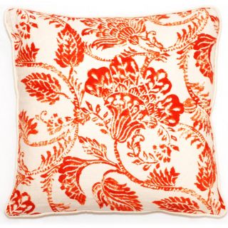 Corona Decor 18 inch Bali Collection Orange Floral Throw Pillow Today