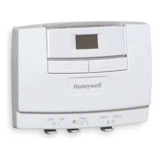 Honeywell T8575D2003 Line Voltage T Stat, Fan Coil, 4 Pipe, 24V