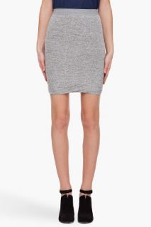 T By Alexander Wang Ruched Heather Grey Skirt for women