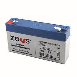 6V / 1.2Ah Sealed Lead Acid Battery with F1 (.187in