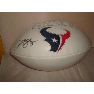 Arian Foster Signed Houston Texans Logo Football, PSA/DNA