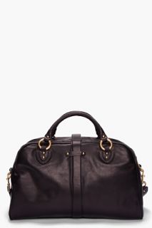Marc Jacobs Black Large Leather Cargo Duffle Bag for men