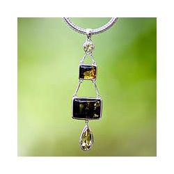  Amber Dangle Necklace (Indonesia) Today $117.99