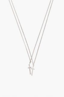 Dsquared2 Two Chain Jesus Necklace for men