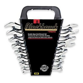 Blackhawk By Proto BW 108MNB Open End Wrench Set, 15 Deg, 6 22mm, 8 Pc