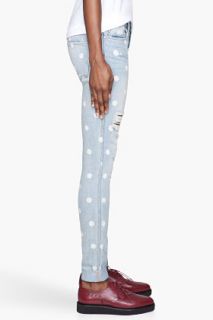 Marc By Marc Jacobs Pale Blue Lily Dot Slim Jeans for women