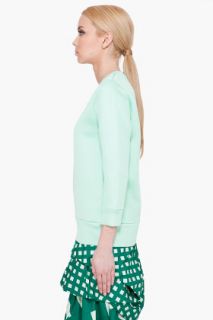 Marc Jacobs Green Three Quarter Sleeve Sweater for women