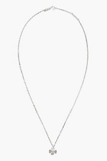 KRISVANASSCHE Silver Four Leaf Clover Necklace for men