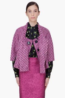 Marc Jacobs Pink Popcorn Tweed Jacket for women