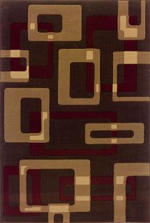 Contemporary Rectangles Wool Rug (10 x 127)