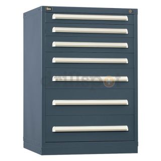 Stanley Vidmar RP2102ALVG Modular Drawer Cabinet, 7 Drawers, Gray