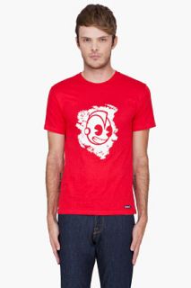 Kidrobot Red Chalk Head T shirt for men