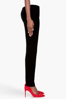 Diane Von Furstenberg Black Velvet Jacque Trousers for women