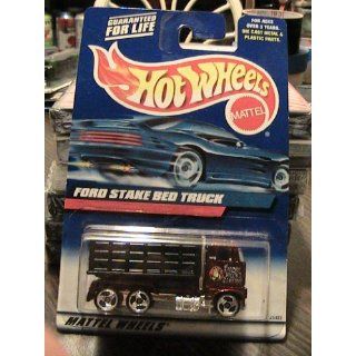  hot wheels black ford stake bed truck 191 2000 