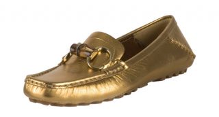 Gucci Leather Bamboo Driving Moccasins