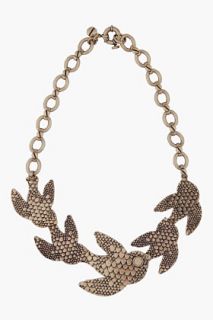 Marc By Marc Jacobs Gold Flock Bib Necklace for women