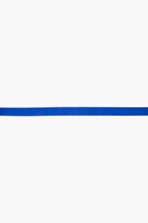 Y 3 Blue Logo Woven Belt for men