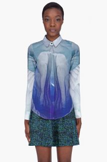 Michael Angel Grey Modern Opulence Blouse for women