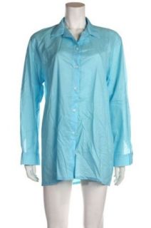 Manuel Canovas Anais Turquoise Cover up Shirt, One Size