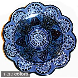Ceramic Moroccan Sunset Engraved Decorative Plate (Morocco) Today $