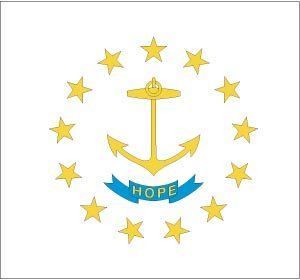 Rhode Island Flag Polyester 3 ft. x 5 ft. Patio, Lawn