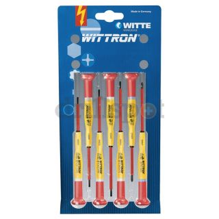 Witte 9T 89377 Precision Driver Set, Slot/Phillips, 7pcs