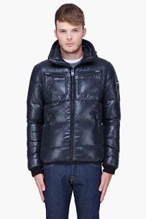Diesel Black Hooded Wallowyx Jacket for men