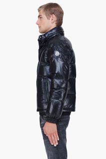 Moncler Black Padded Hooded Ever Jacket for men