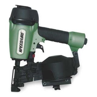 Speedaire 3EVP7 Air Roofing Nailer, Full Rnd, 15 Deg, Wire