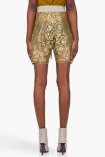 Damir Doma Gold Tone Lace Shorts for women