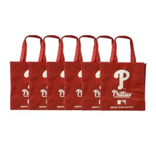 Philadelphia Phillies Reusable Bags (Pack of 6)