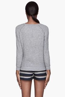 Marc By Marc Jacobs Heather Grey Win Loopback Terry Sweater for women